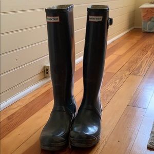 Hunter Rain boots grey